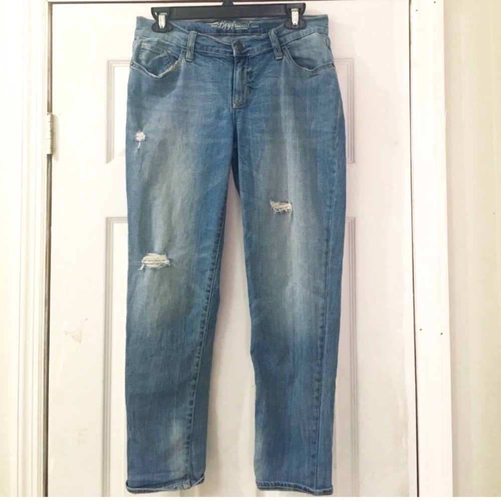 Old Navy Boyfriend Distressed Crop Skinny Jeans